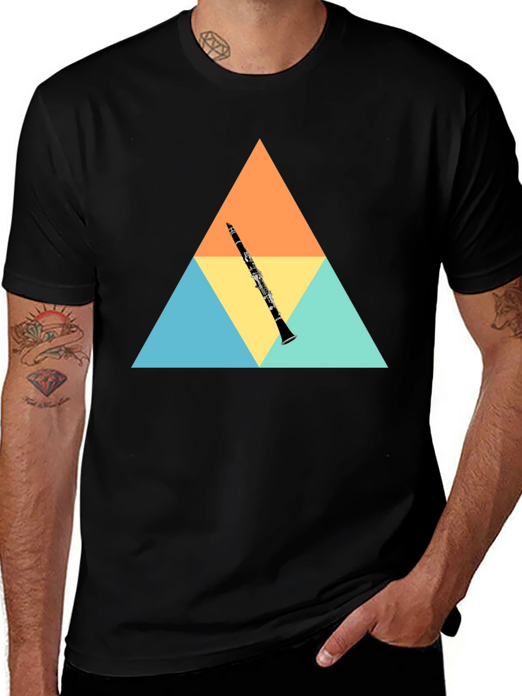 Clarinet Graphic Tee - Black T-Shirt