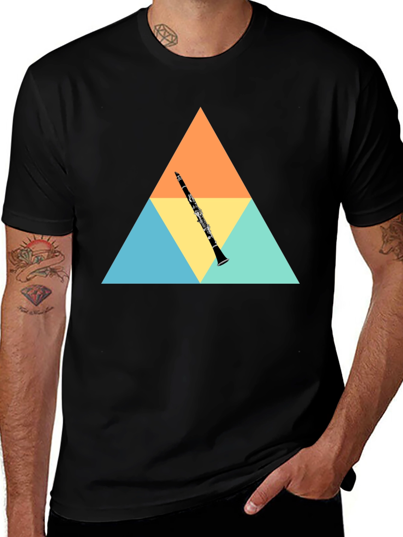 Clarinet Graphic Tee - Black T-Shirt