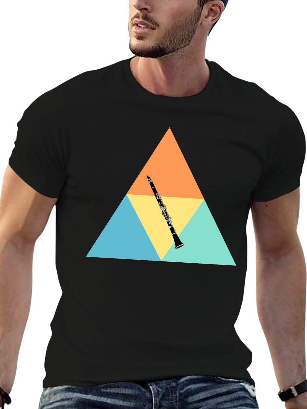 Clarinet Graphic Tee - Black T-Shirt