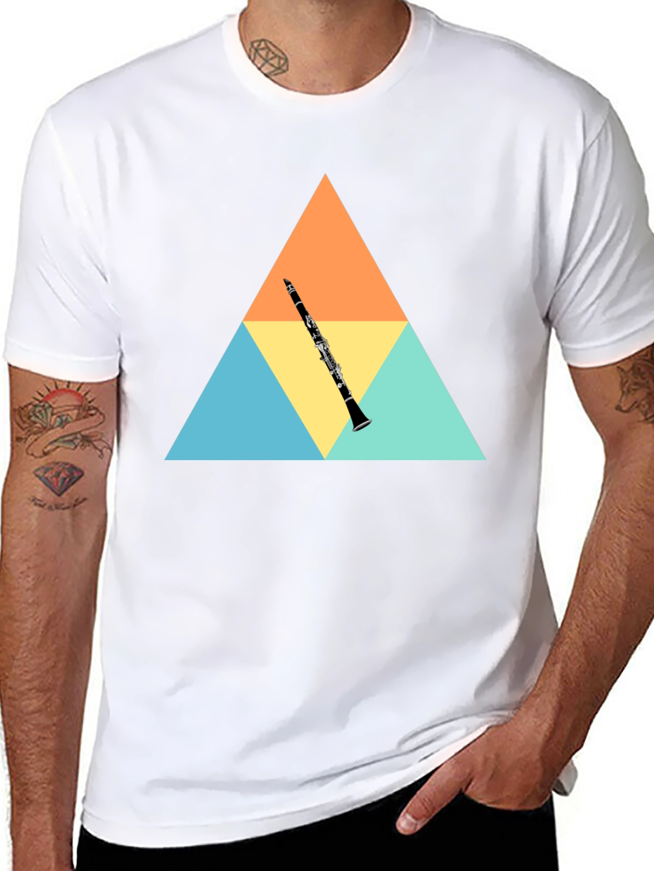 Clarinet Graphic Tee - Black T-Shirt
