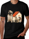 Dog Lover T-Shirt: Pug & French Bulldog Design