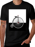 Penny Farthing Graphic Tee - Retro Bicycle Design