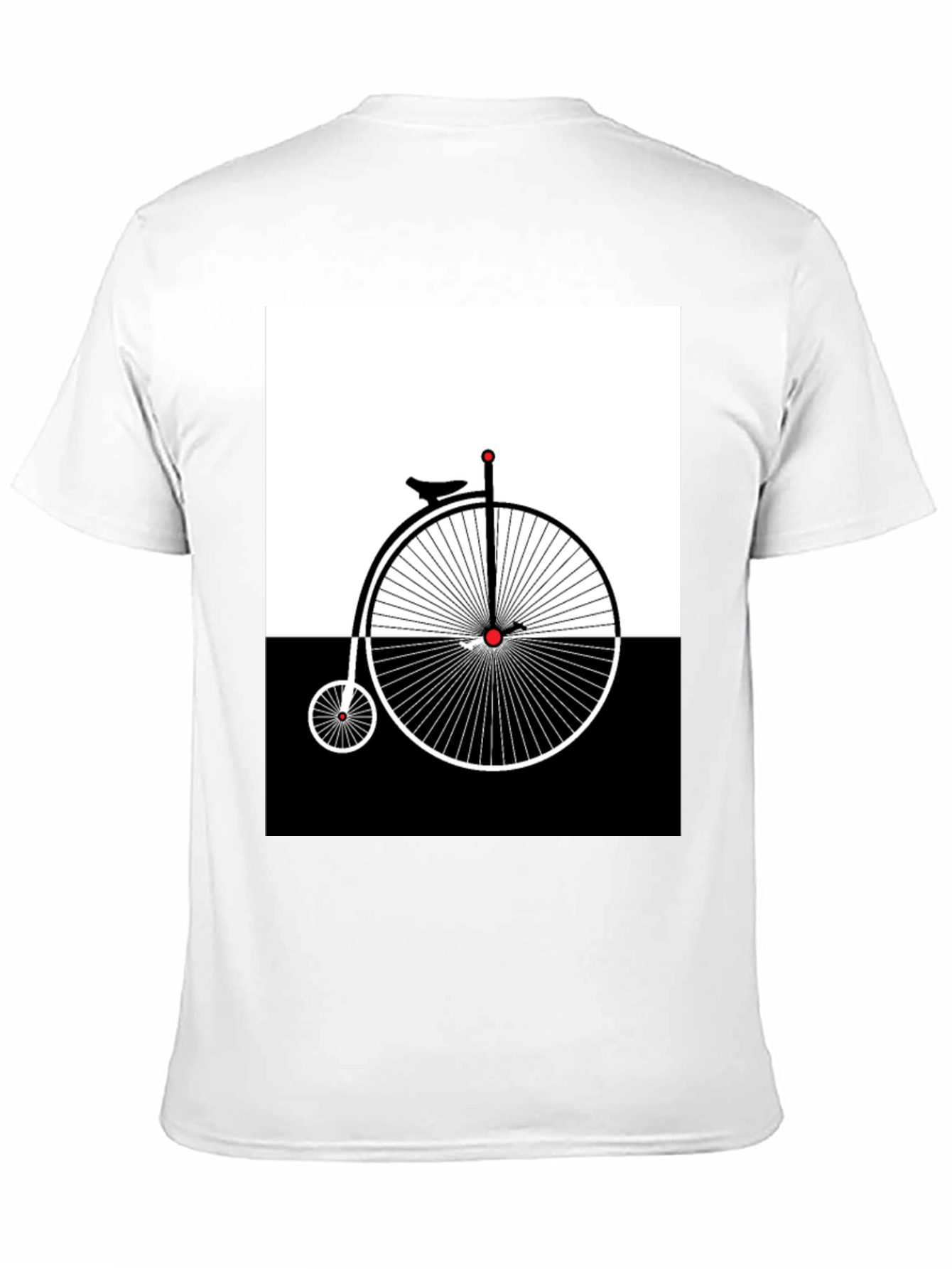 Penny Farthing Graphic Tee - Retro Bicycle Design