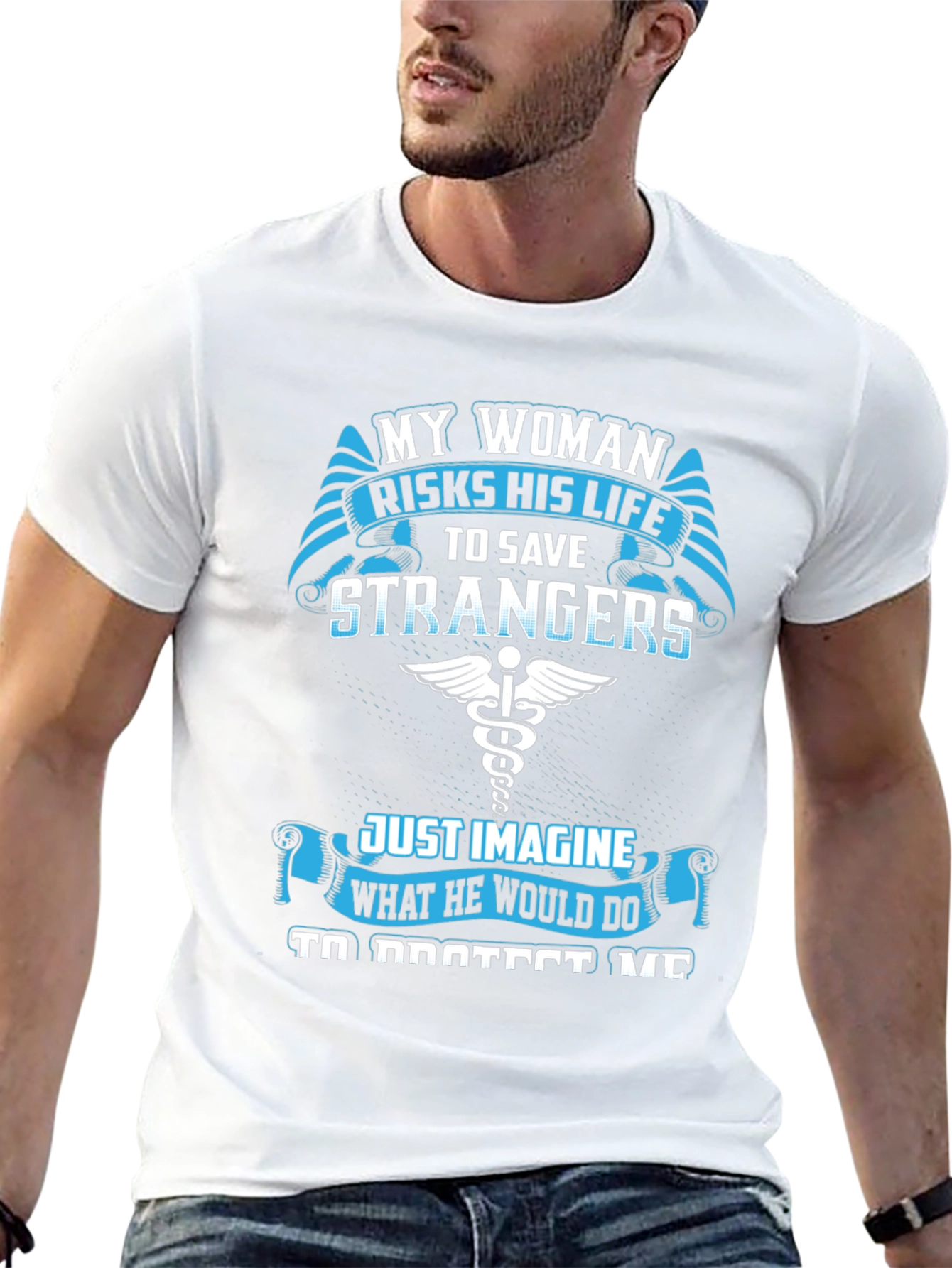 My Woman Risks His Life T-Shirt