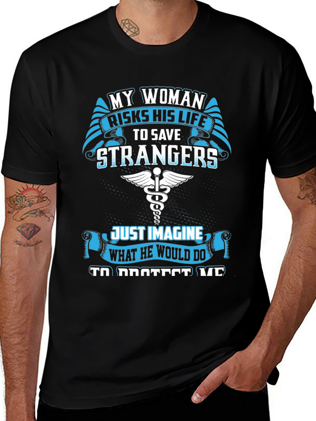 My Woman Risks His Life T-Shirt