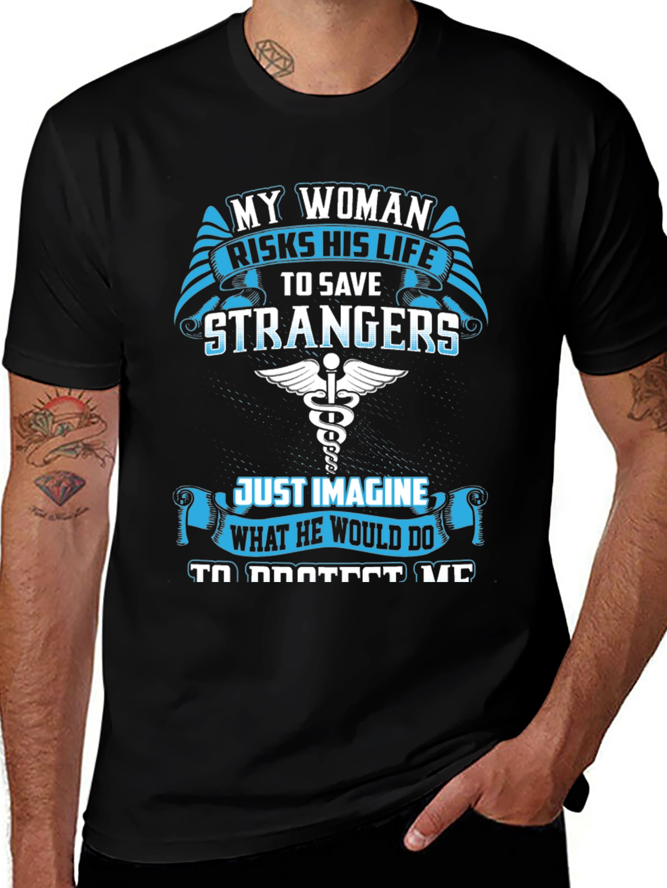 My Woman Risks His Life T-Shirt