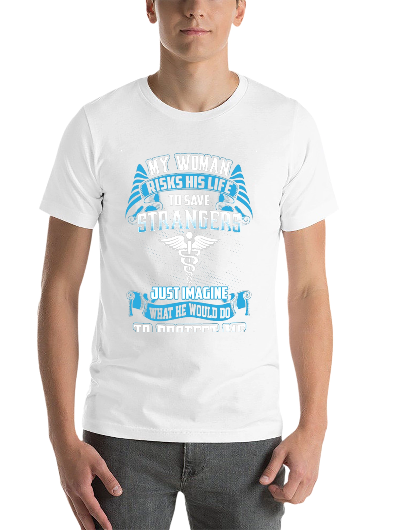 My Woman Risks His Life T-Shirt