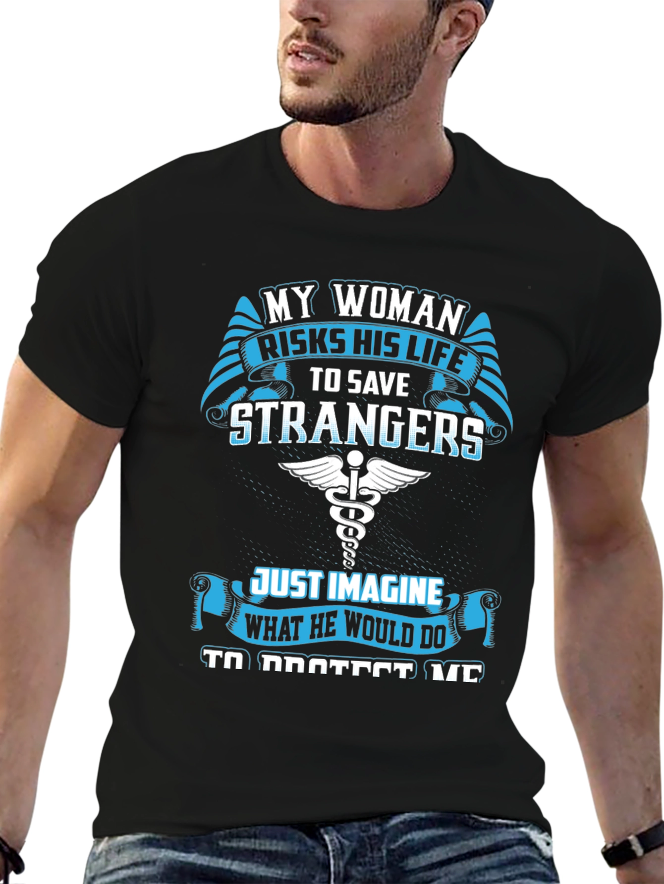 My Woman Risks His Life T-Shirt