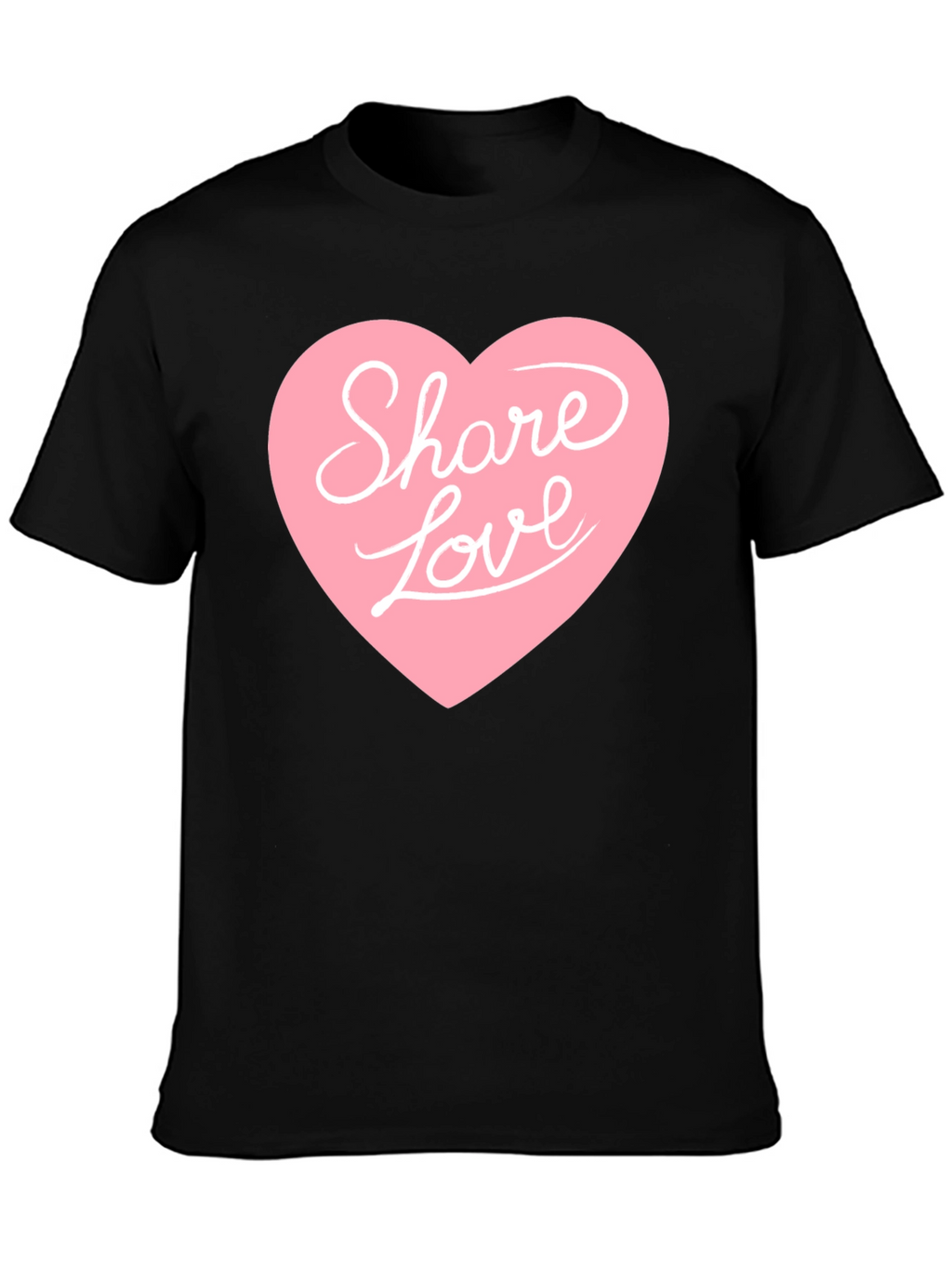 Share Love Graphic Tee - Black
