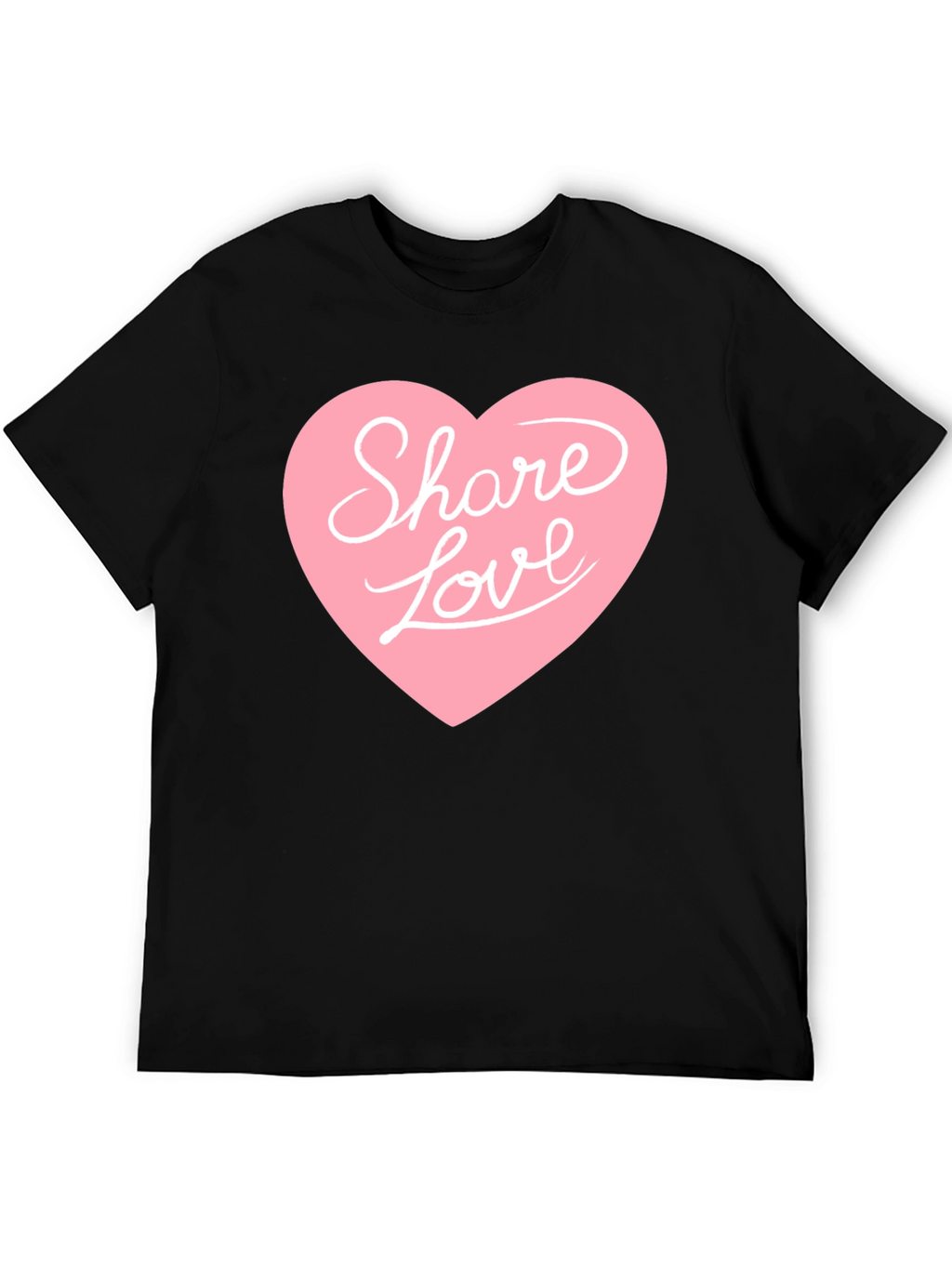 Share Love Graphic Tee - Black