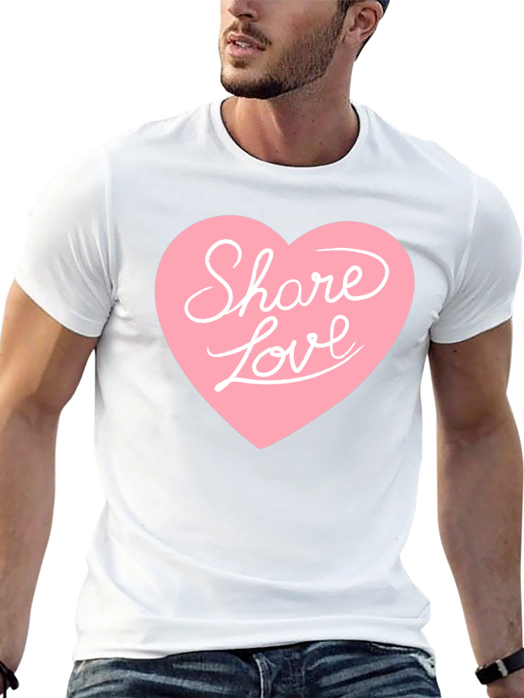Share Love Graphic Tee - Black