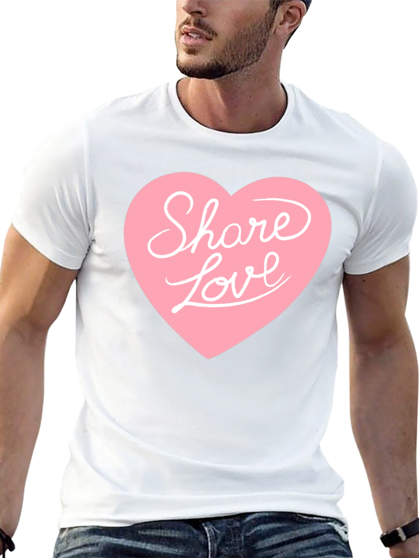 Share Love Graphic Tee - Black