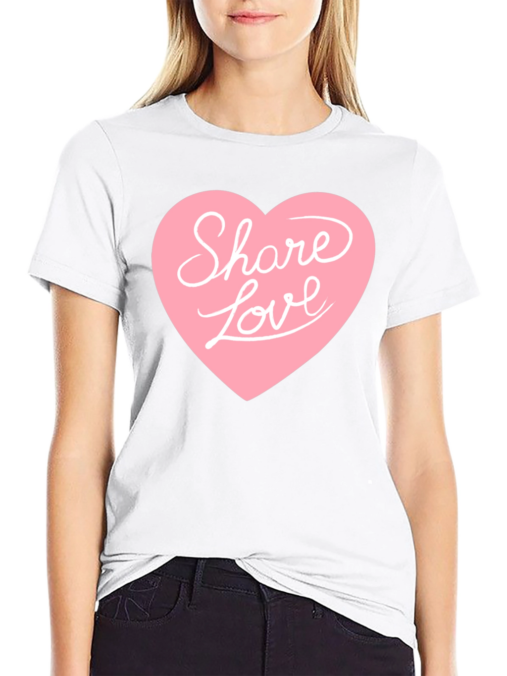 Share Love Graphic Tee - Black
