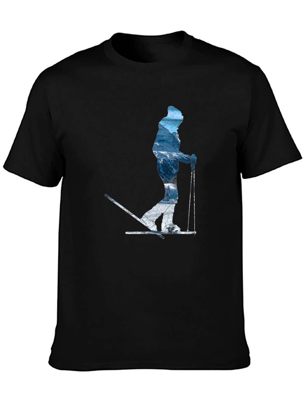 Mountain Skier Graphic T-Shirt