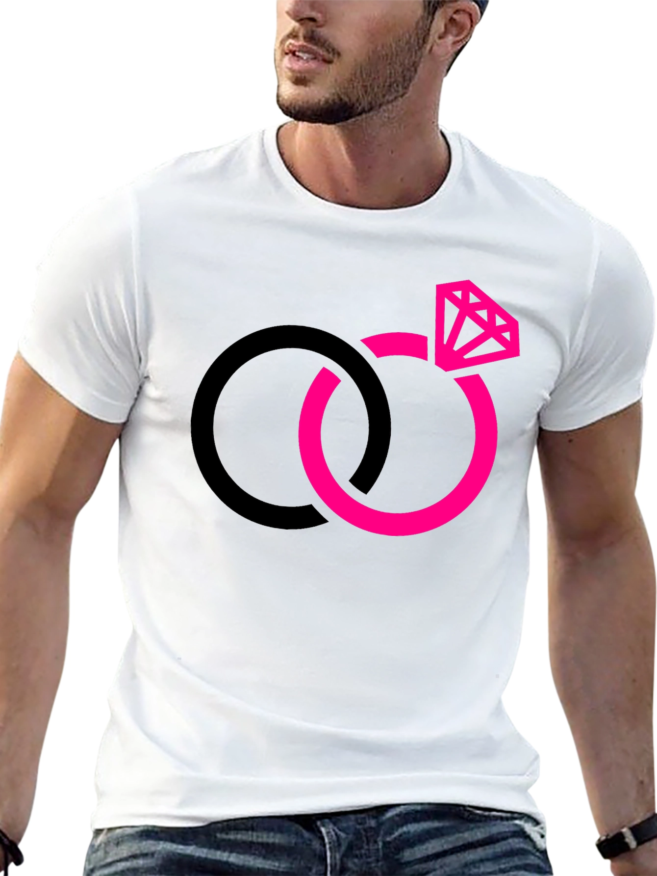 Interlocked Rings Graphic Tee - Black