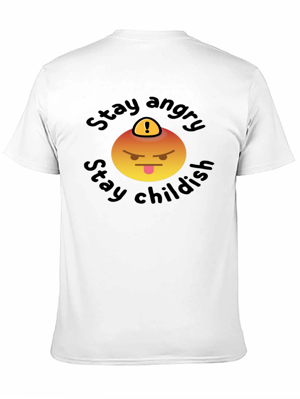 Stay Angry Childish T-Shirt - Fun Emoji Design