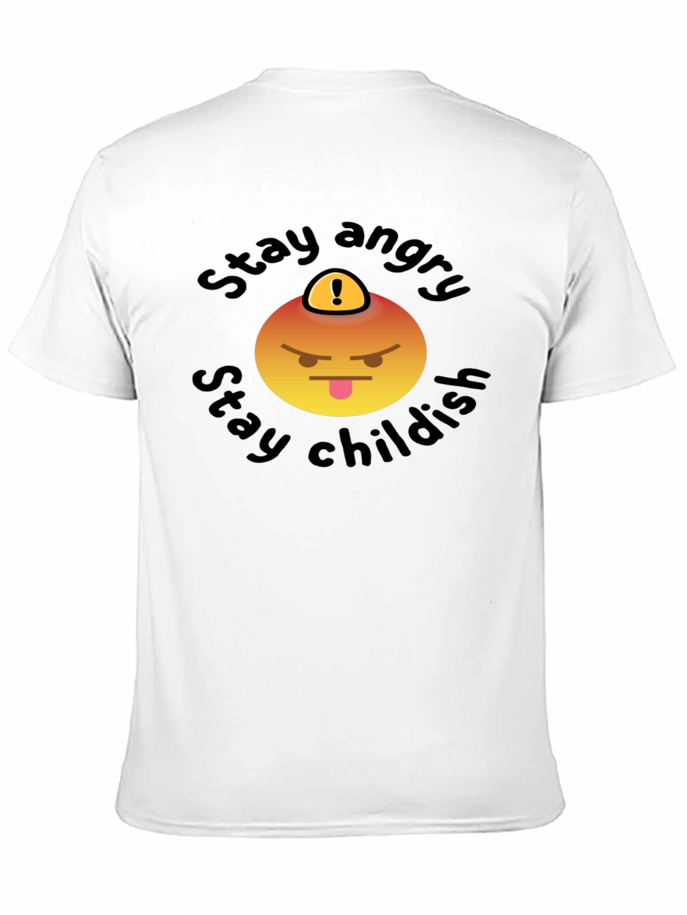 Stay Angry Childish T-Shirt - Fun Emoji Design