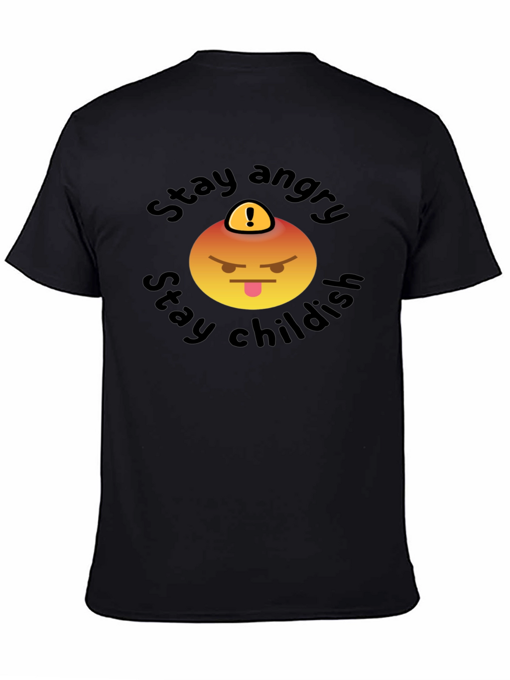 Stay Angry Childish T-Shirt - Fun Emoji Design