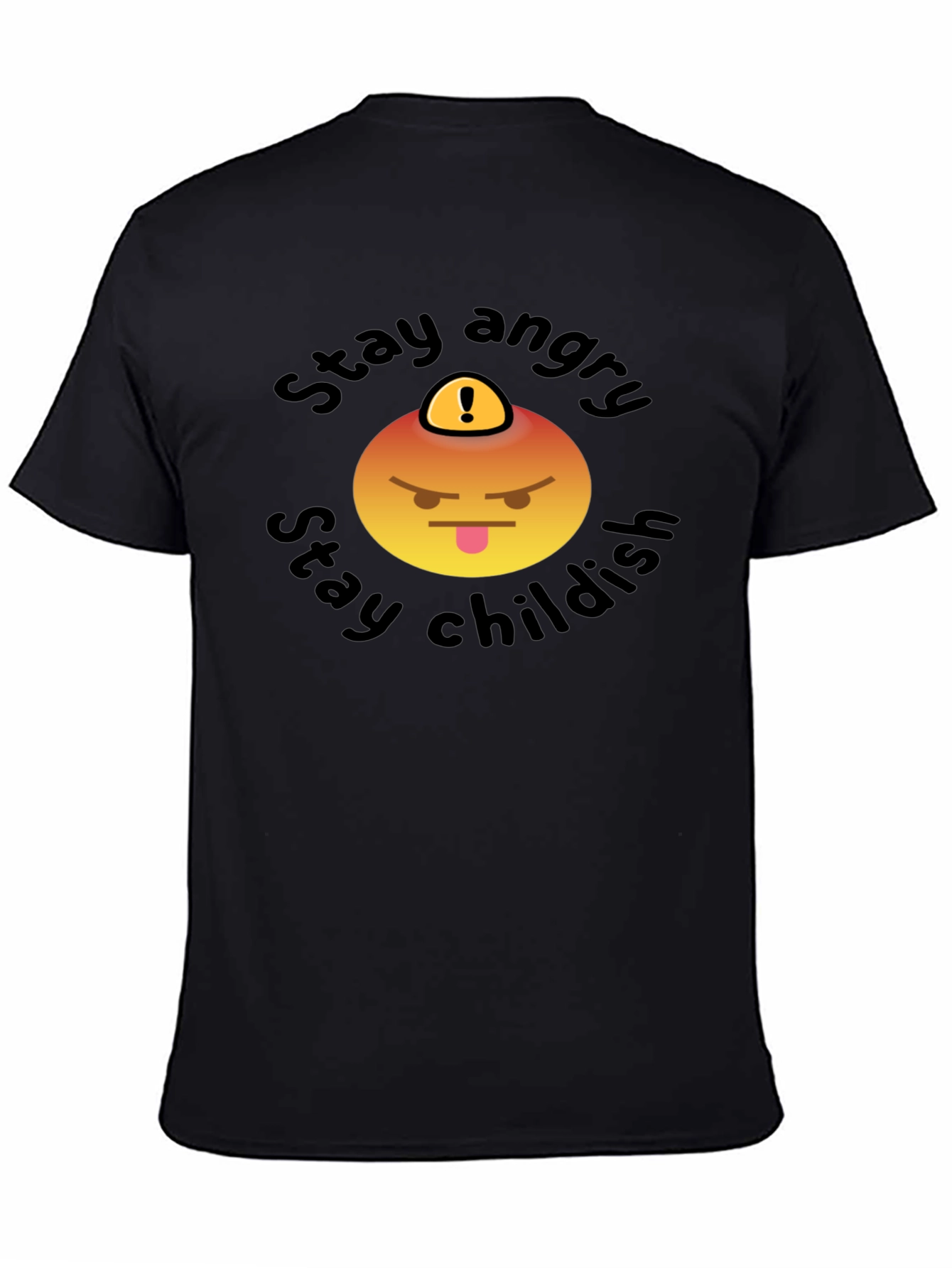 Stay Angry Childish T-Shirt - Fun Emoji Design