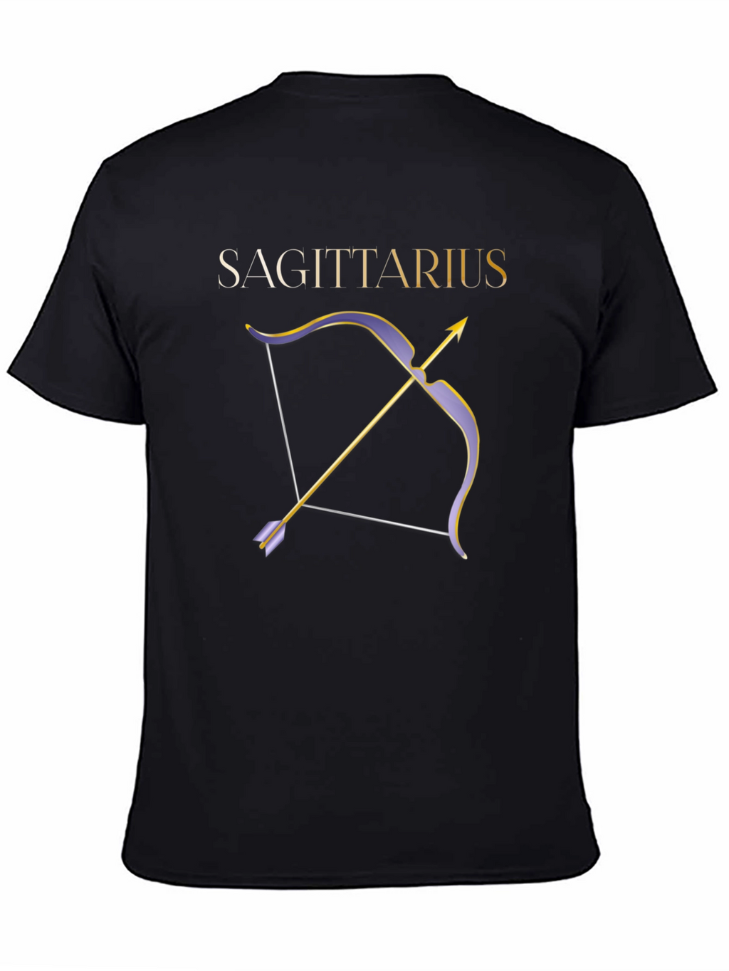 Sagittarius Zodiac Bow and Arrow Graphic Tee