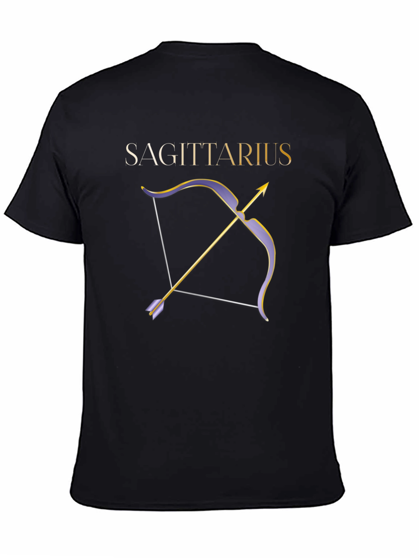 Sagittarius Zodiac Bow and Arrow Graphic Tee