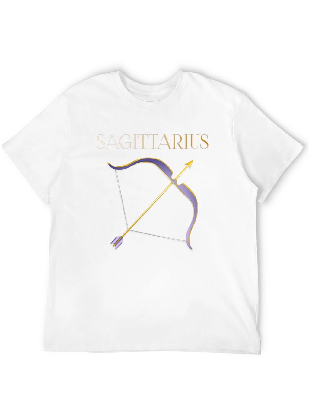 Sagittarius Zodiac Bow and Arrow Graphic Tee