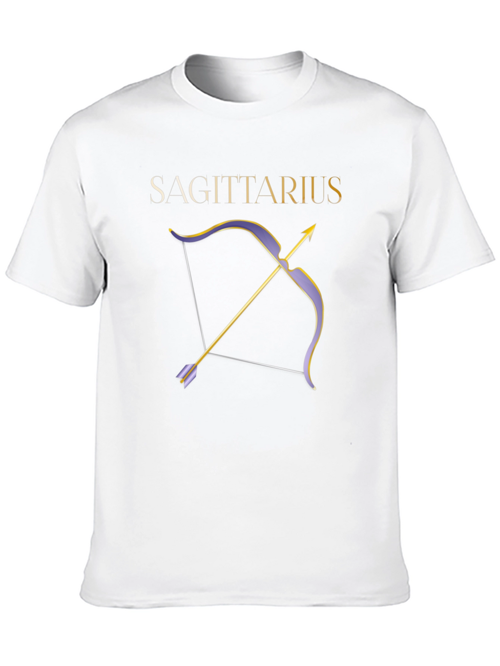 Sagittarius Zodiac Bow and Arrow Graphic Tee