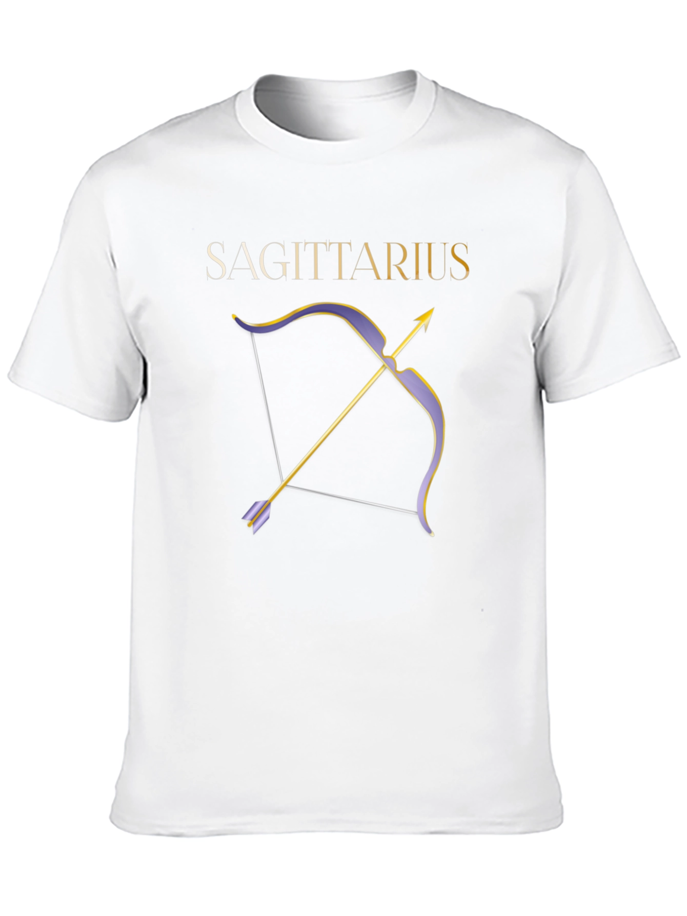 Sagittarius Zodiac Bow and Arrow Graphic Tee