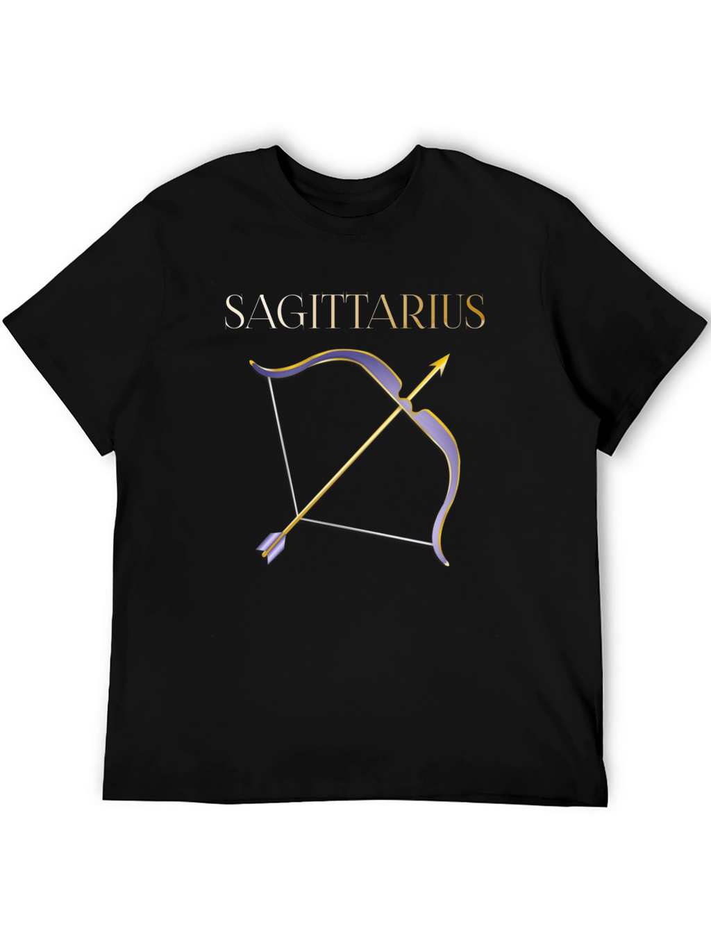 Sagittarius Zodiac Bow and Arrow Graphic Tee