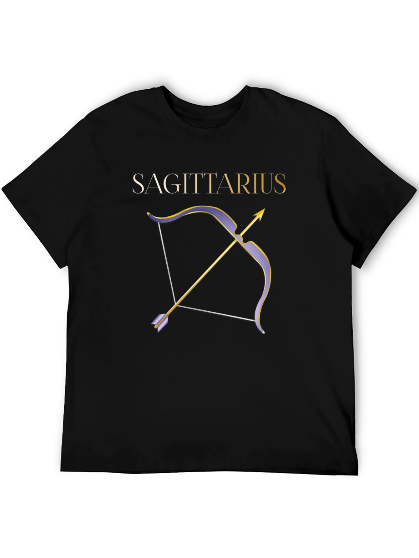 Sagittarius Zodiac Bow and Arrow Graphic Tee