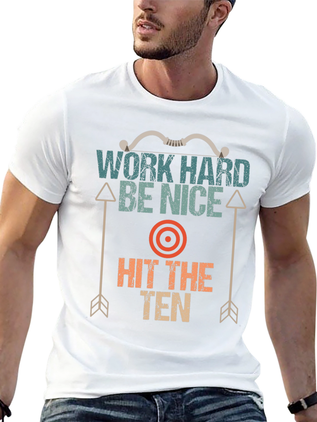 Work Hard Be Nice Archery T-Shirt