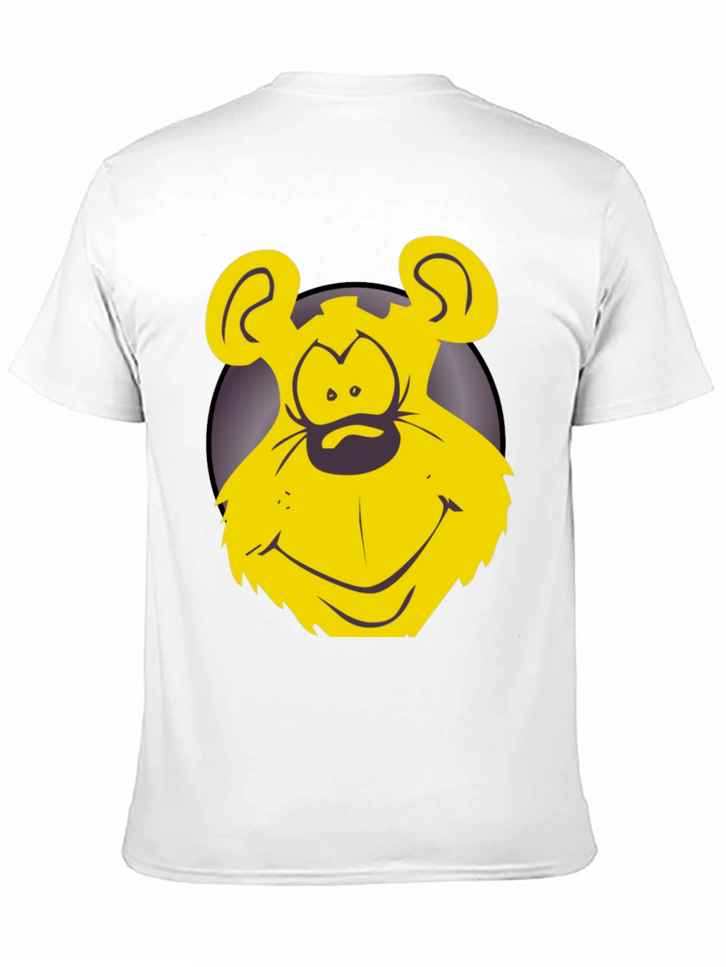 Funny Yellow Cartoon Bear Graphic T-Shirt