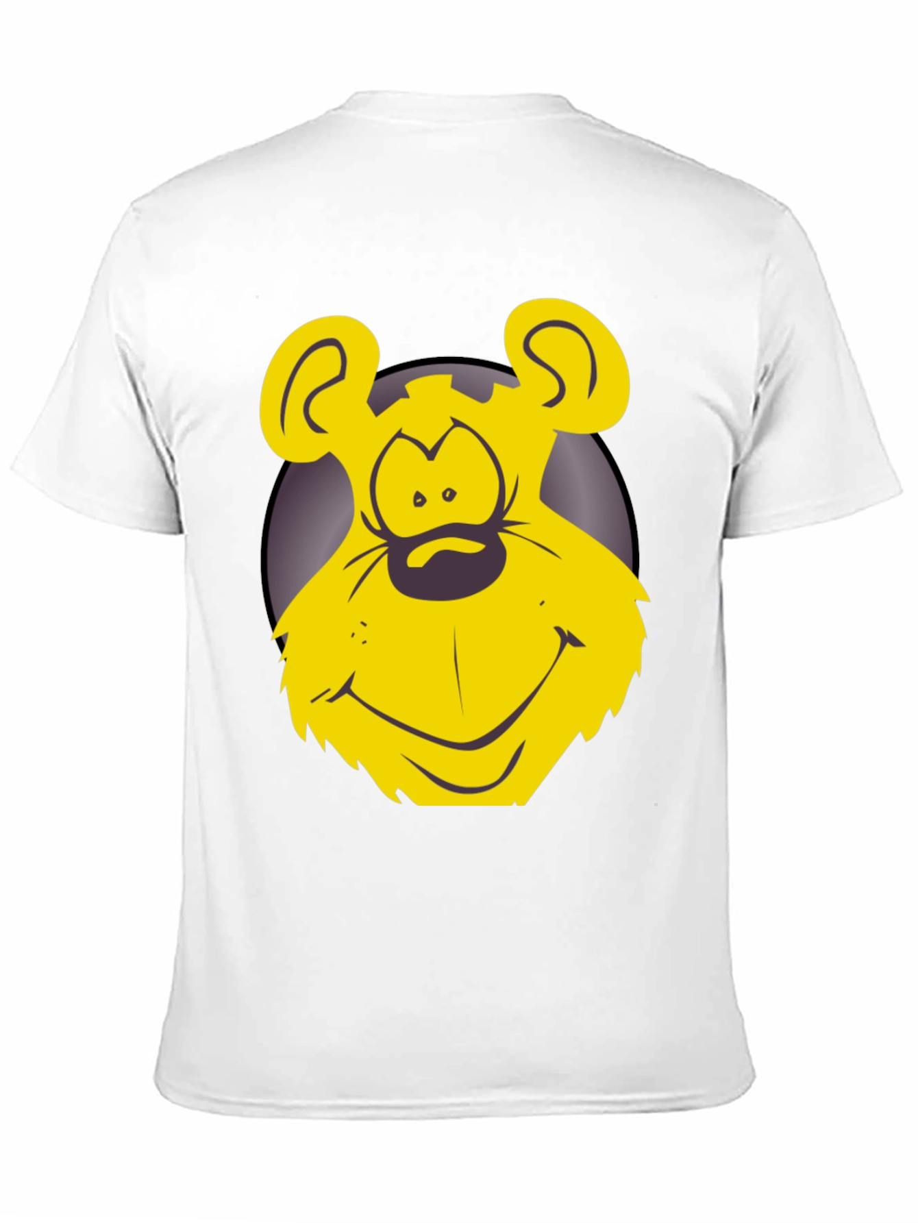 Funny Yellow Cartoon Bear Graphic T-Shirt