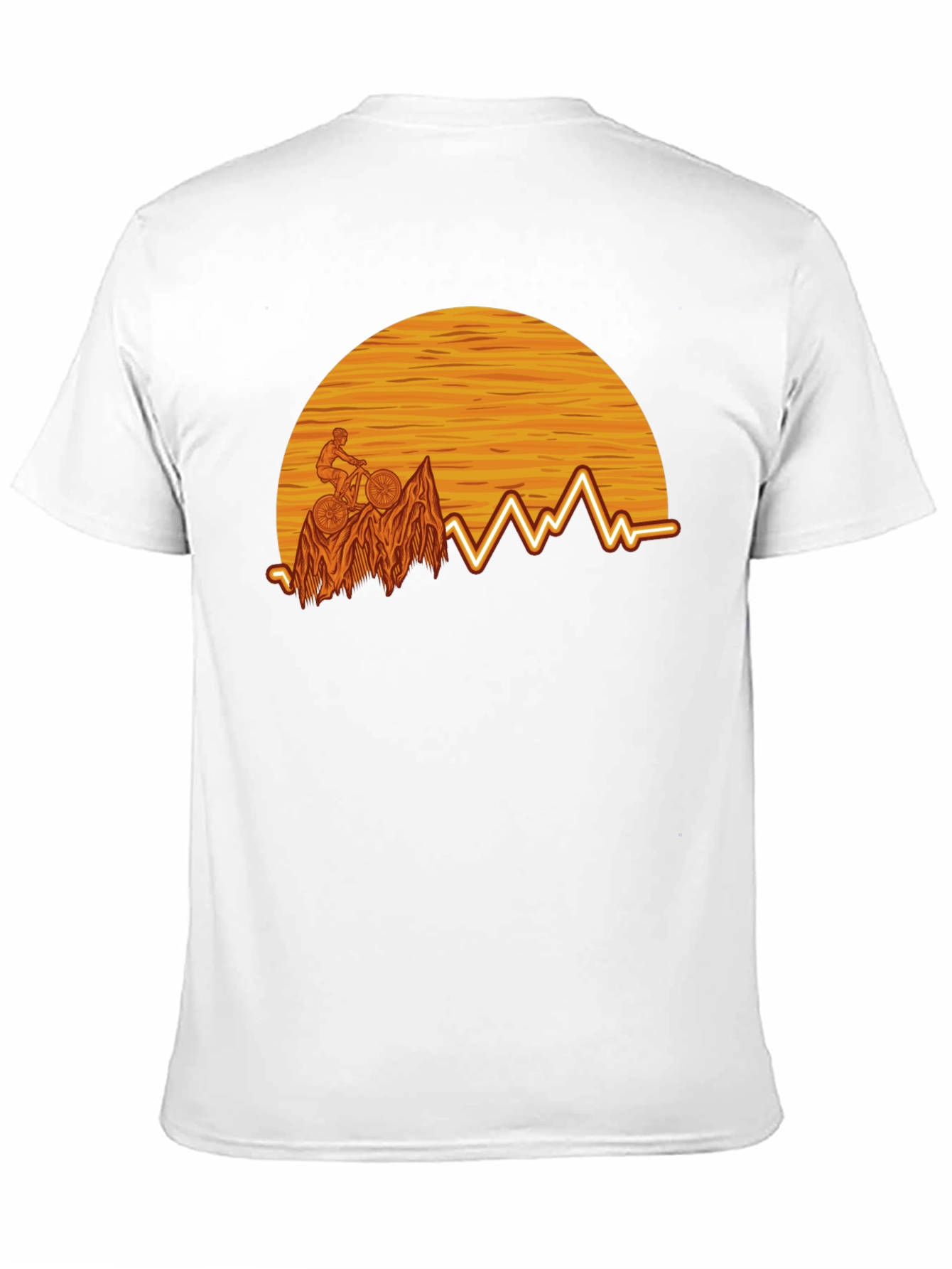 Mountain Bike Sunset Graphic Tee