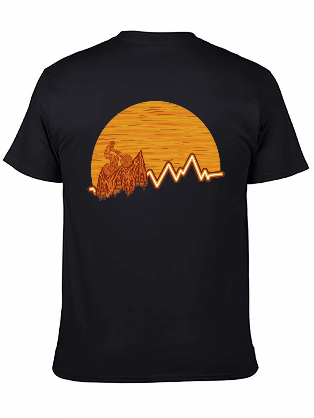 Mountain Bike Sunset Graphic Tee