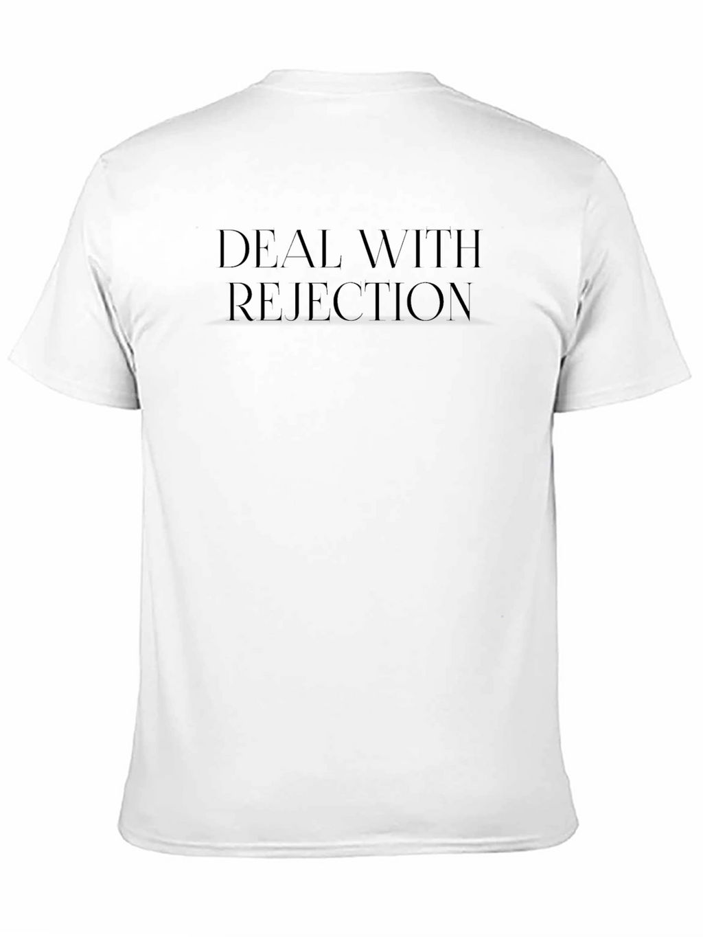 Deal With Rejection Black Graphic Tee