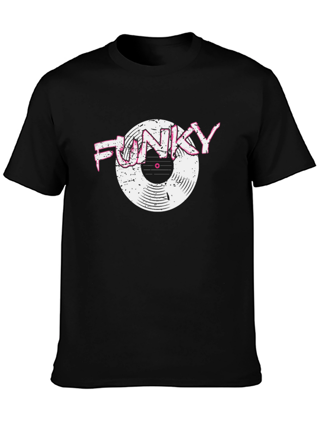 Funky Vinyl Graphic Tee - Retro Music Lover T-Shirt