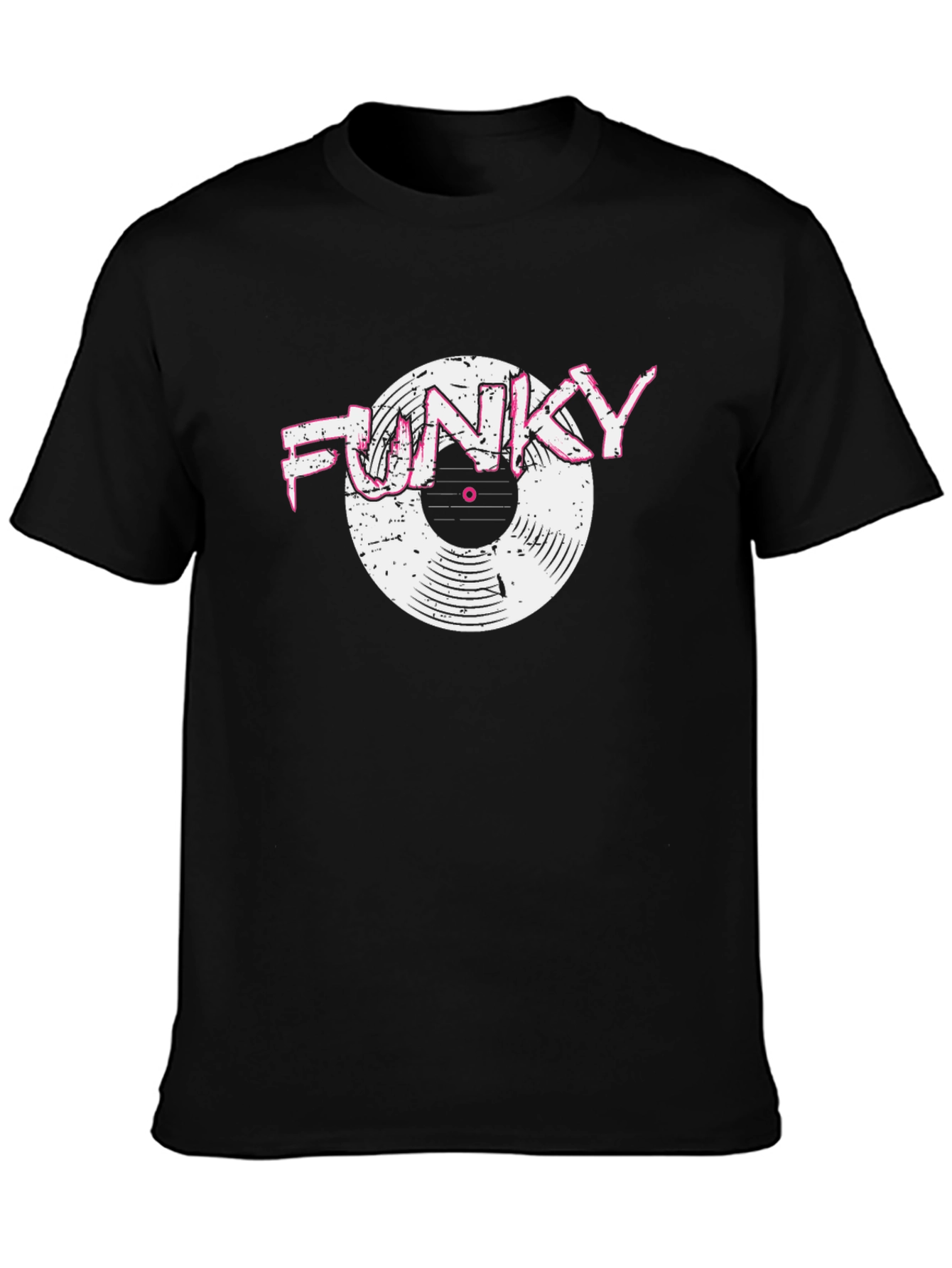 Funky Vinyl Graphic Tee - Retro Music Lover T-Shirt