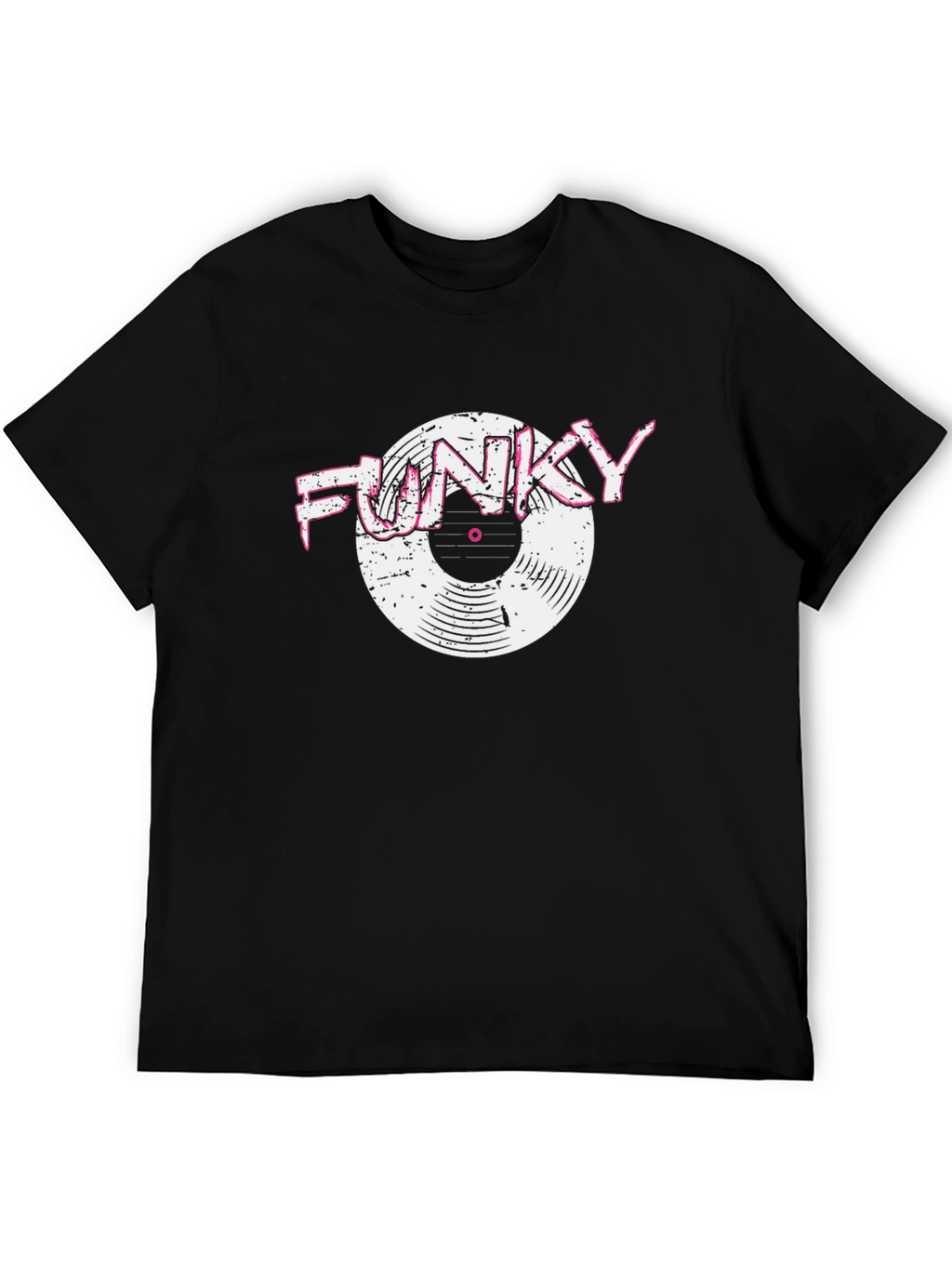 Funky Vinyl Graphic Tee - Retro Music Lover T-Shirt