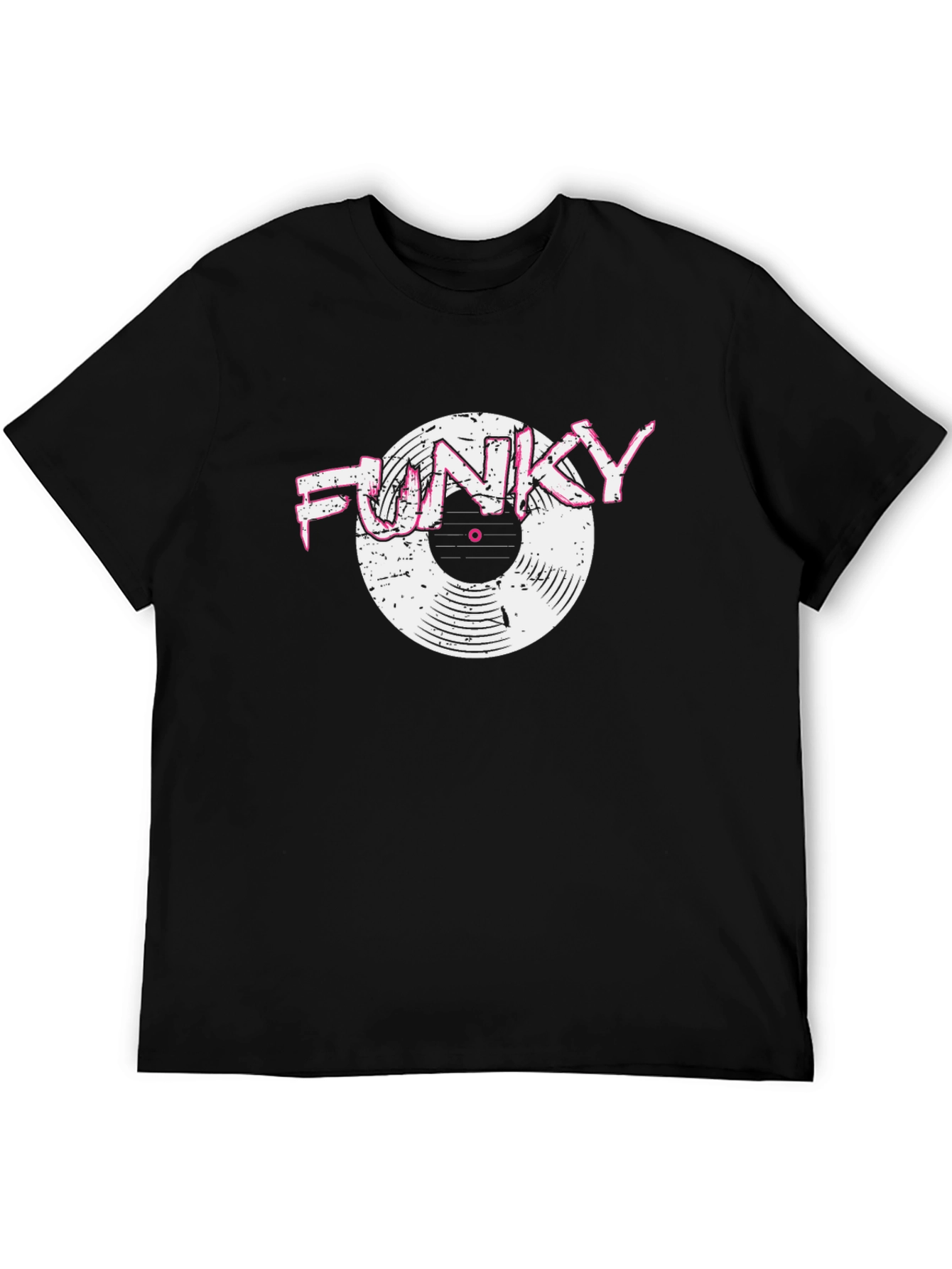 Funky Vinyl Graphic Tee - Retro Music Lover T-Shirt