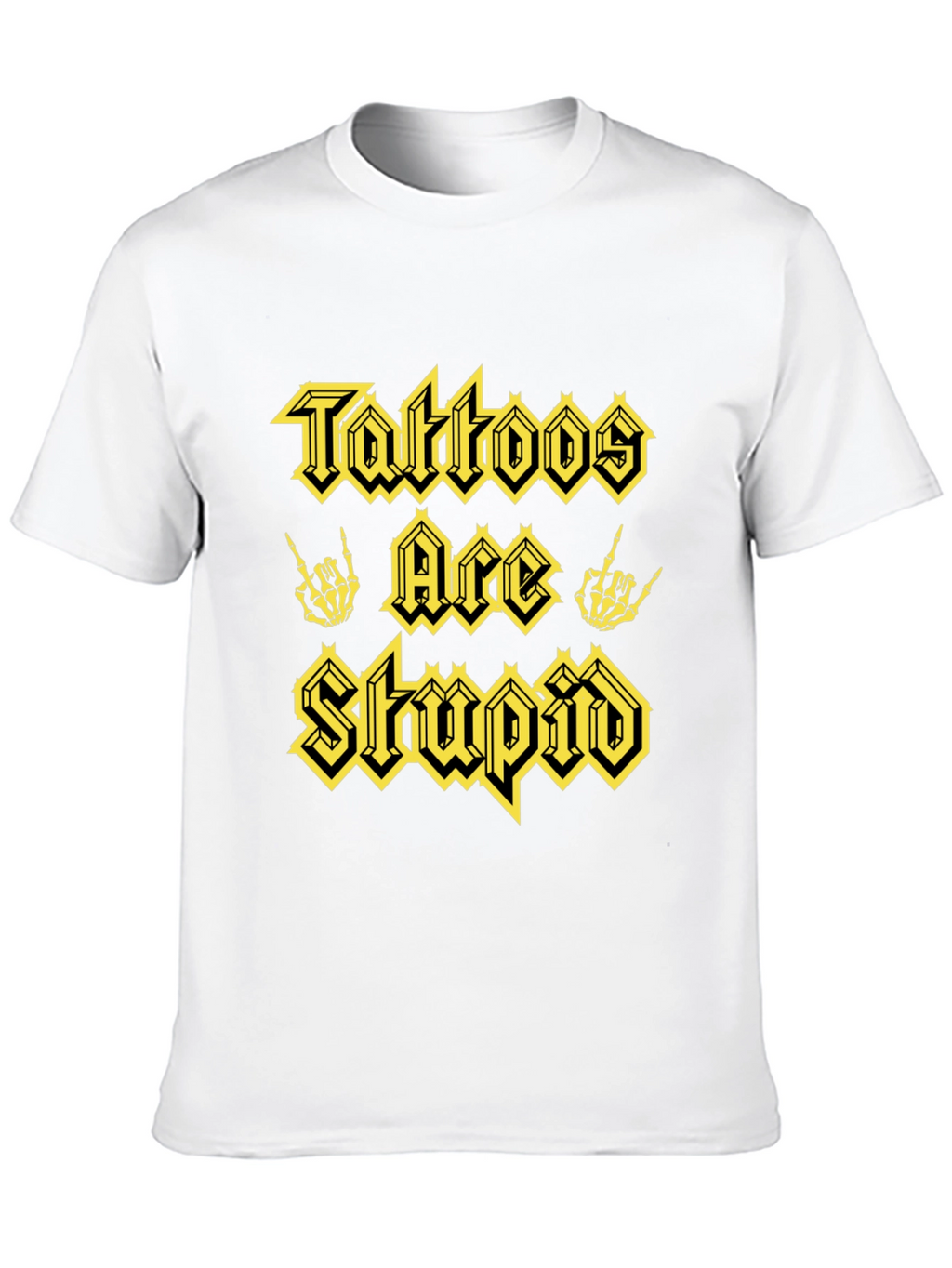 Tattoos Are Stupid Graphic Tee - Black