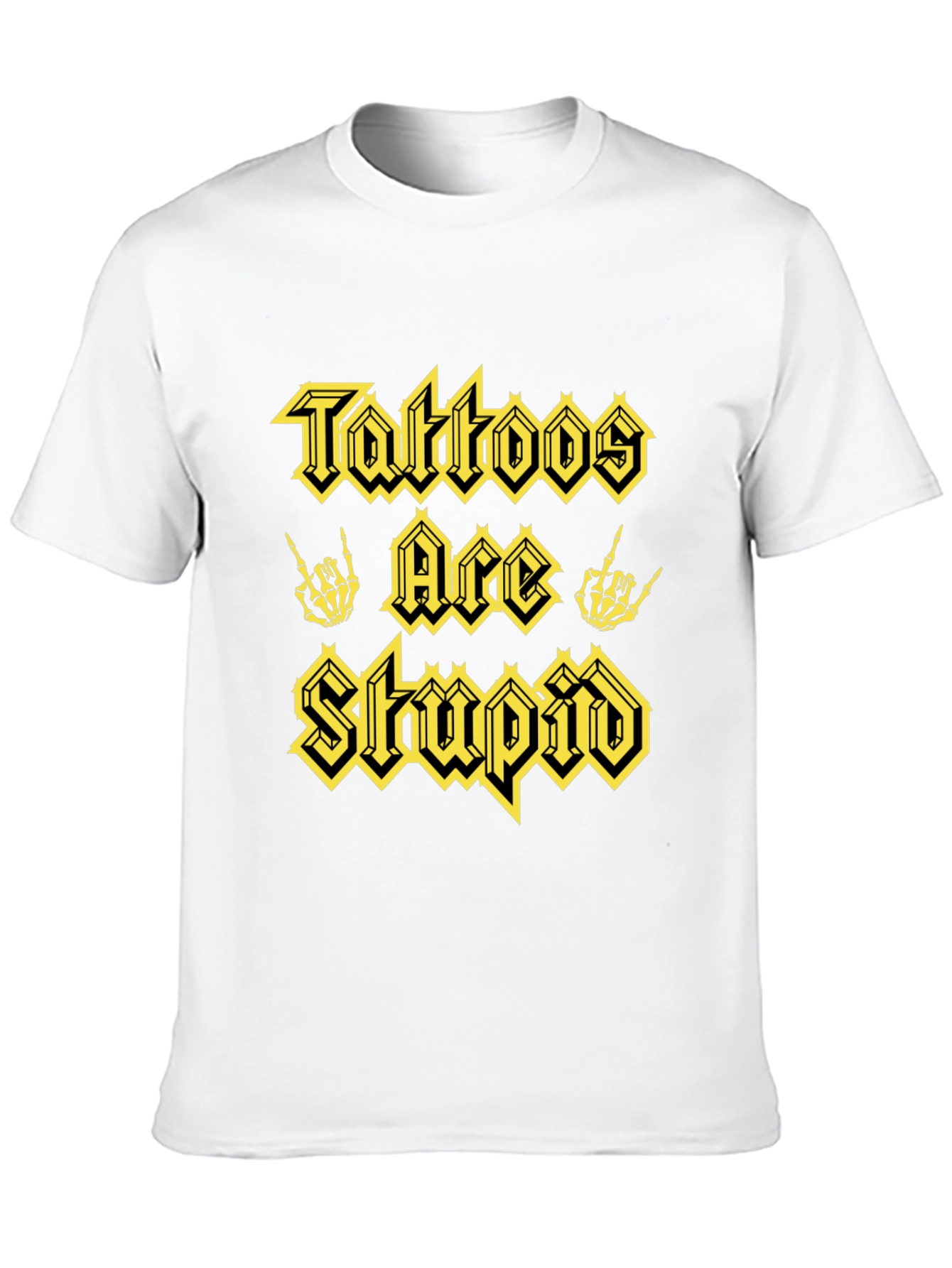 Tattoos Are Stupid Graphic Tee - Black