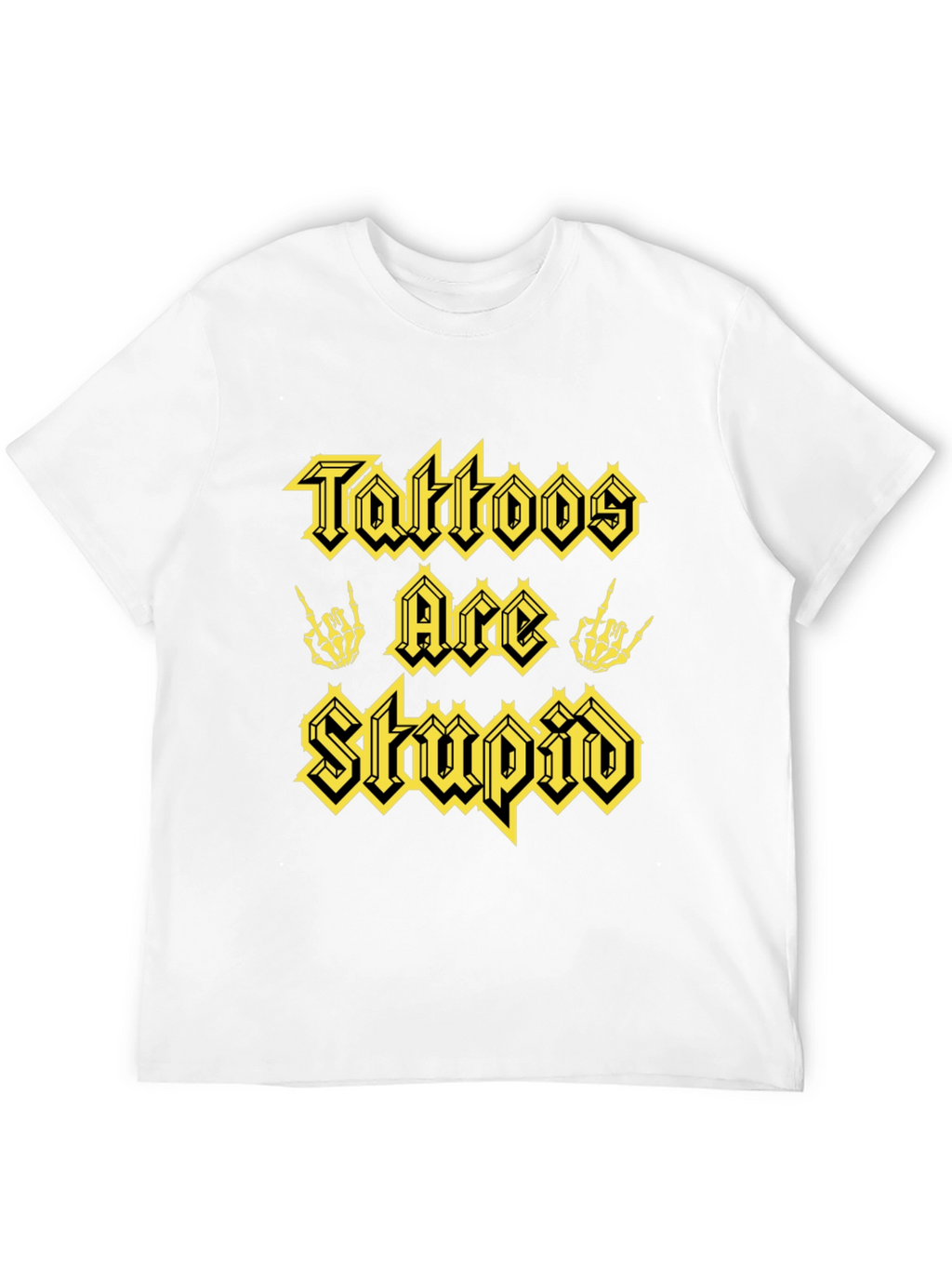 Tattoos Are Stupid Graphic Tee - Black