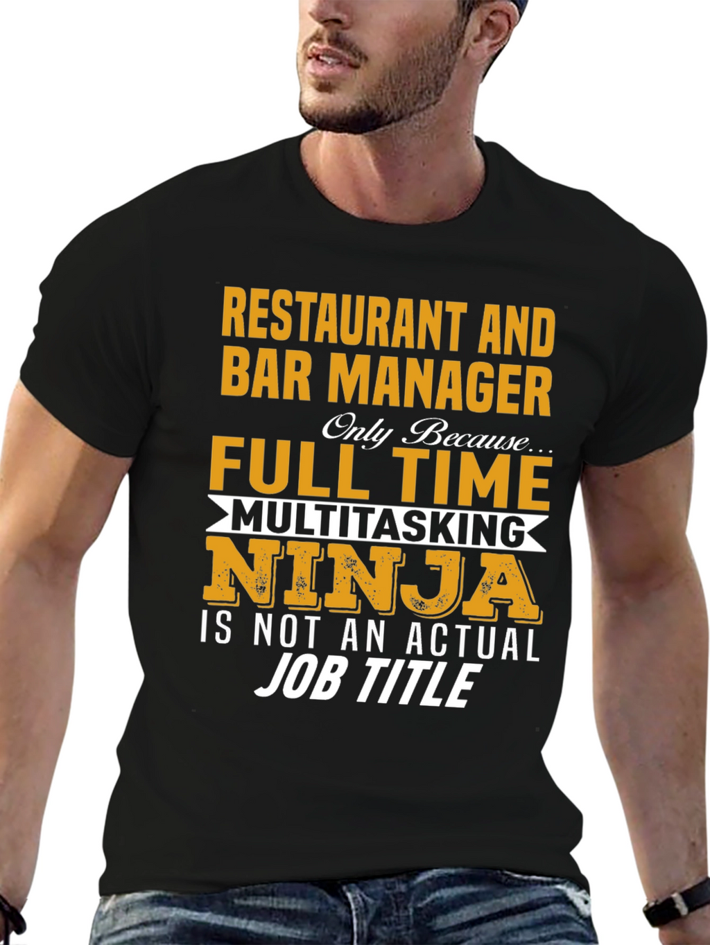 Restaurant & Bar Manager Multitasking Ninja T-Shirt
