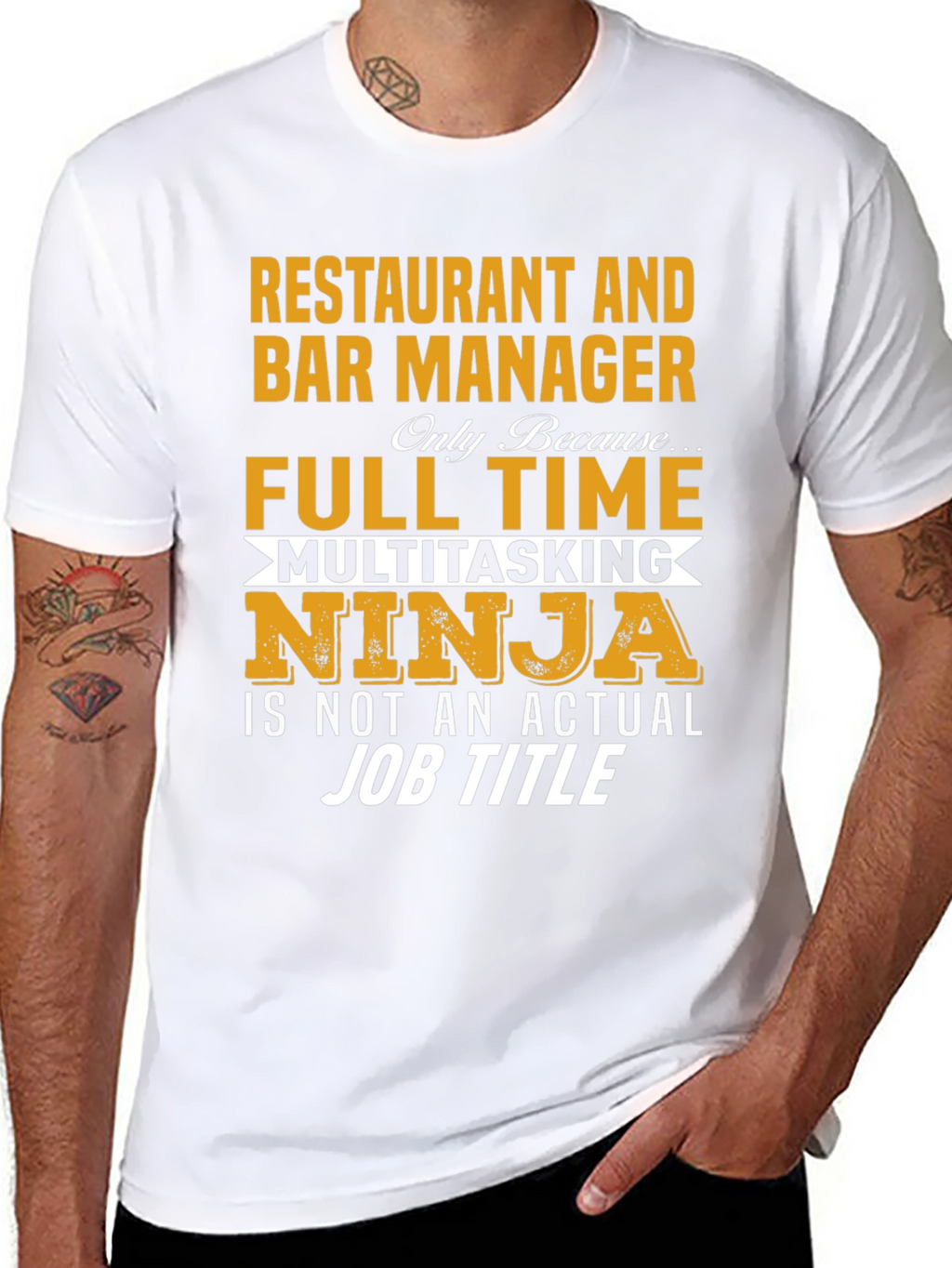 Restaurant & Bar Manager Multitasking Ninja T-Shirt