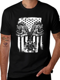 Skull Ride American Flag Graphic Tee