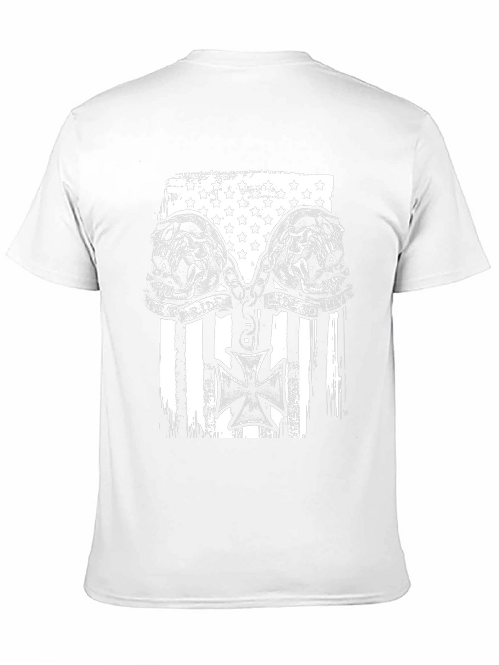 Skull Ride American Flag Graphic Tee