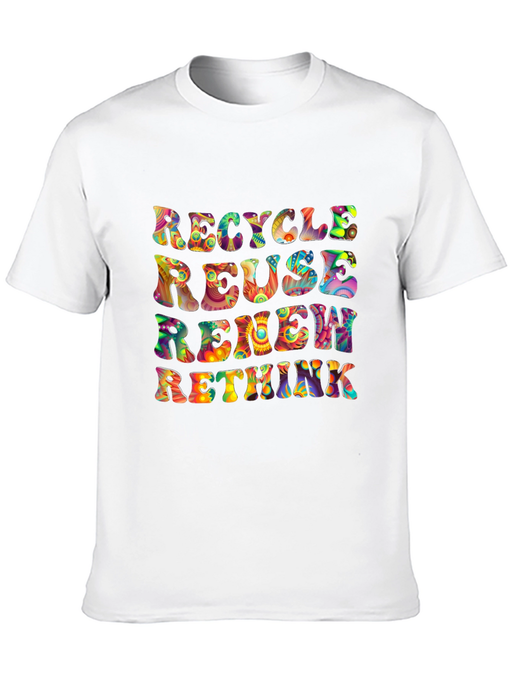 Recycle Reuse Renew Rethink Graphic T-Shirt