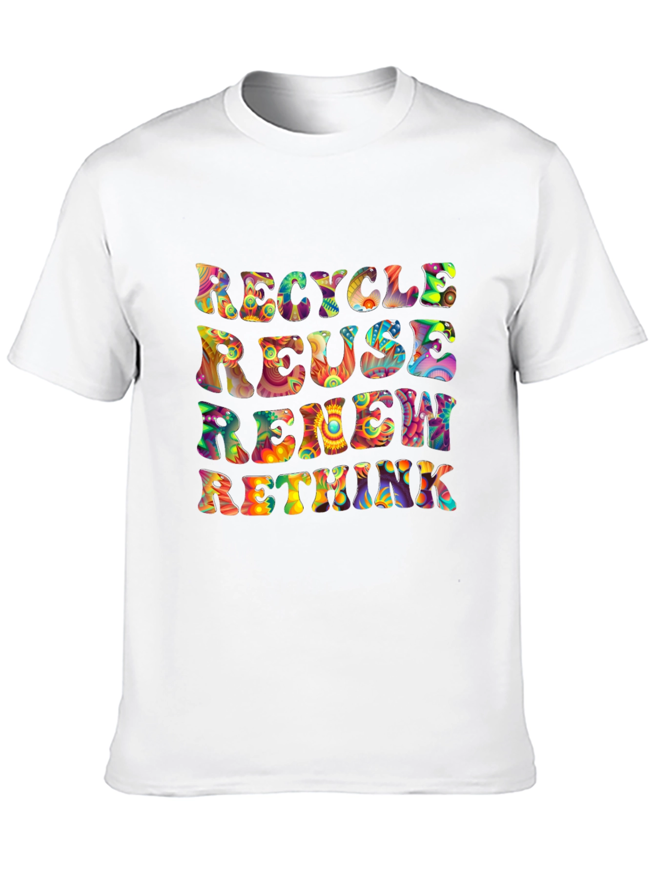 Recycle Reuse Renew Rethink Graphic T-Shirt