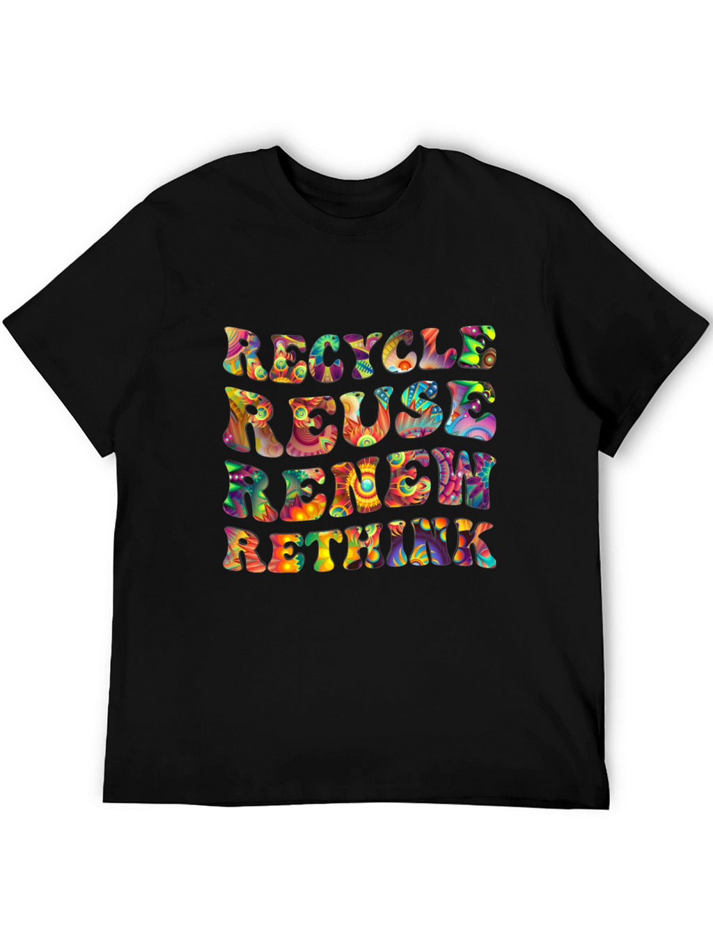 Recycle Reuse Renew Rethink Graphic T-Shirt
